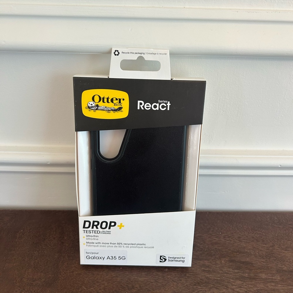 OtterBox React Black Case for Samsung Galaxy A35 5G
